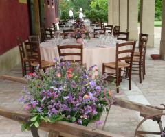 Portico per il ricevimento di matrimonio