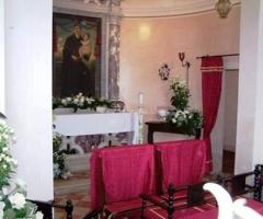 Chiesetta allestista per un matrimonio presso Villa Ducale