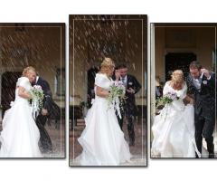 l'uscita degli sposi dalla chiesa