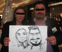 Sbrò - Coppia di caricature per il matrimonio