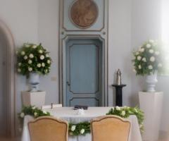 Allestimento floreale per la cerimonia di rito civile