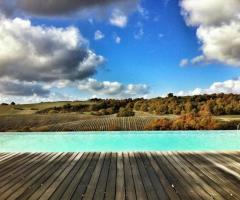 Il panorama dall'agriturismo La Piantata