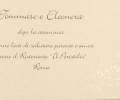 Biglietto ristorante - Graf di De Filippi Fabrizio