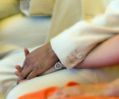 Foto degli sposi durante le nozze