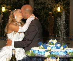 Foto del bacio degli sposi -