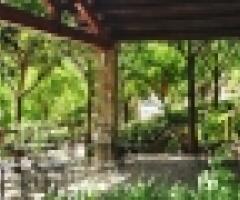 Il patio dell'Azienda Agrituristica Bergi