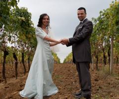 Foto sposi all'aperto