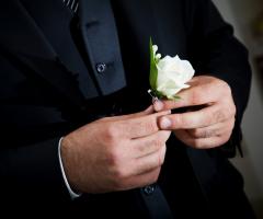 Preparazione casa sposo