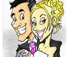 Grafica Personalizzata - Caricature di sposi a Torino