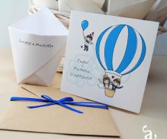 Grafica & Artigianato - Portariso, invito e busta per matrimonio e secondo compleanno