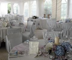 Tavoli per il ricevimento di matrimonio
