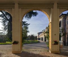 Porticato della villa veneta per il matrimonio
