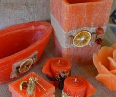 Candele mix arancione
