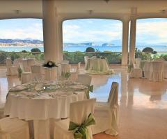 Poggio Ruppelt dal Tedesco 1930 - Sala vista mare per il banchetto di nozze