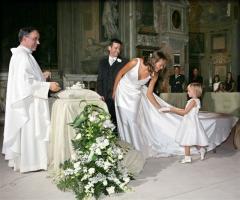 Foto sposi con damigella 