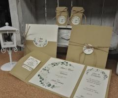 PARTECIPAZIONE FOGLIE VERSI LINEA GREEN LEAVES