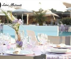 Mise en place lilla per le nozze