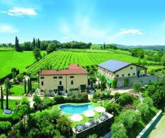 La veduta aerea della location Casino di Caccia