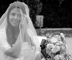 La sposa con il suo bouquet - Cluster foto