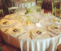 allestimento tavoli personalizzati