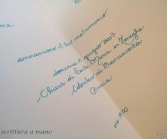 Scrittura a mano per le partecipazioni di matrimonio