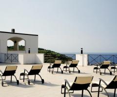 La terrazza dell'hotel