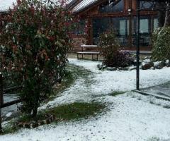 Ristorante Laghetto delle Valli - L'esterno del ristorante in inverno