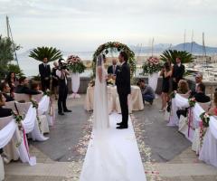 Cerimonia di matrimonio sul mare