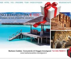 Buono viaggio da € 100 - Barbara Caddeo Consulente di Viaggio