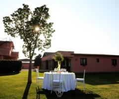 Borgorosa - Il tavolo degli sposi all'aperto