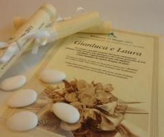 Bomboniera solidale - Pergamena bouquet