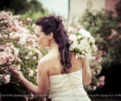 Foto della sposa tra i fiori - Dante Fiori Fotografo