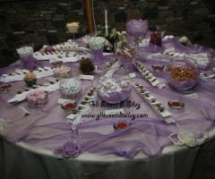 Tavolo della confettata di matrimonio