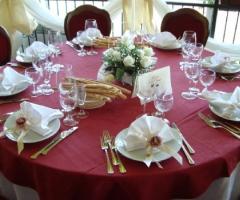 Tavoli per il ricevimento di matrimonio a Torino
