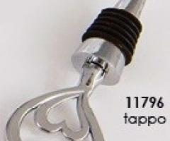 Tappo acciaio cuore - Bomboniere la Rosa