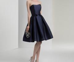 Atelier Priscilla - Abito blu notte Mikado