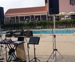 La Musica di Pier Live Pianobar - L'allestimento all'aperto