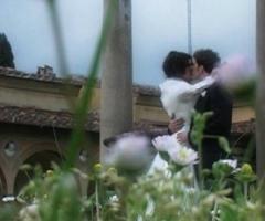 Il bacio dei neo sposi