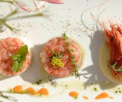 Un piatto prelibato del Cave Bianche Hotel