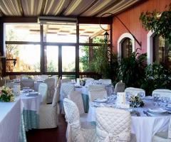 Tavole imbandite presso il Agriturismo Badiula