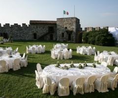 Allestimento matrimonio all’aperto