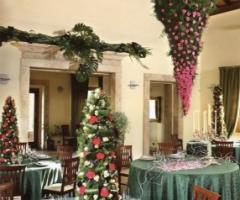 Addobbo florele per il ricevimento di matrimonio