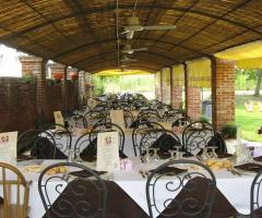 Portico per il ricevimento di matrimonio