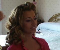 Acconciatura con boccoli per il matrimonio