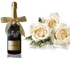 Champagne personalizzato per il brindisi di matrimonio