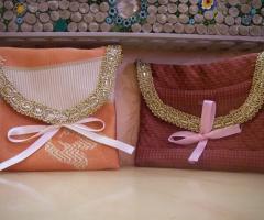 Bomboniere realizzate a mano con tessuti pregiati