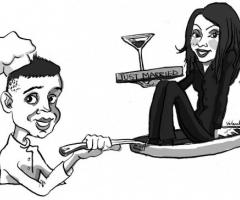 Caricatura degli sposi per il matrimonio a Milano