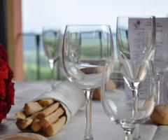 Dettaglio mise en place presso Il Basinetto