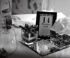 Valentina Beautify your Wedding - Centrotavola in black and white