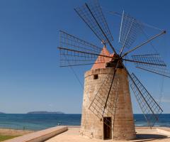 Dettaglio del mulino in ottime condizioni